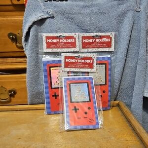 3-qty-Retro Game Console Money Holders - Red Color.